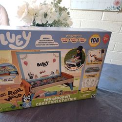 Real Wood Bluey Creation Station Table 