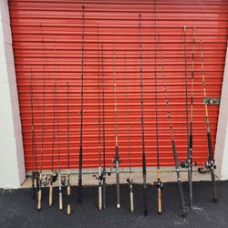 Fishing Poles And Reels.  All Ranges And Sizes Fresh And Salt Water