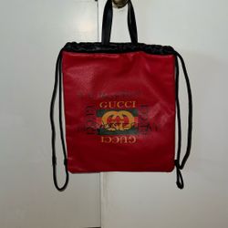 Red handbag 