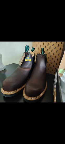 GEORGIA BOOT Chelsea Boot: Men's, Size 10, M, Brown, Steel Toe Cap, Removable Insole