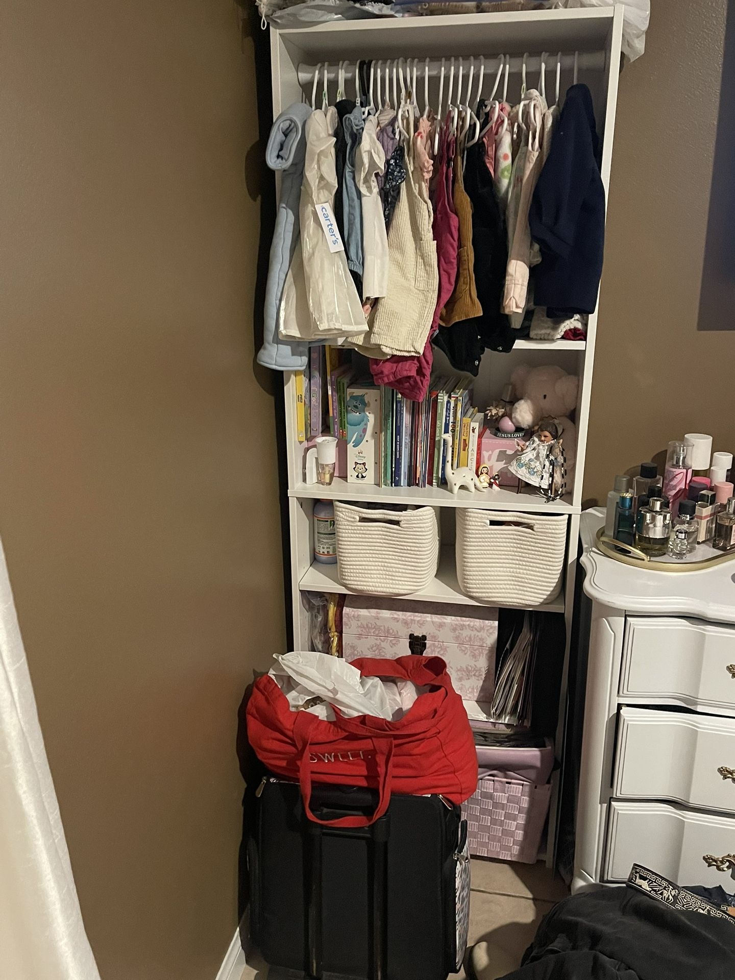 Shelf Bookcase/ Baby Clothing Organizer 