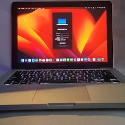 Refurbished 2011 Macbook pro 13", i5 2.4ghz, 16gb ram, 275gb ssd, Ventura