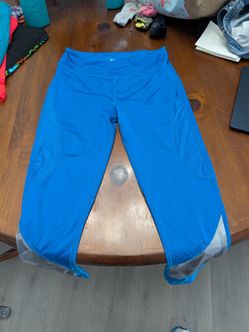 Orangetheory Women's Blue Cropped Workout Leggings Capri Pants XL