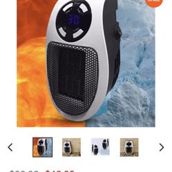 Top heat portable heater