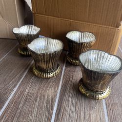 Gold Candle Holders - Approx 20