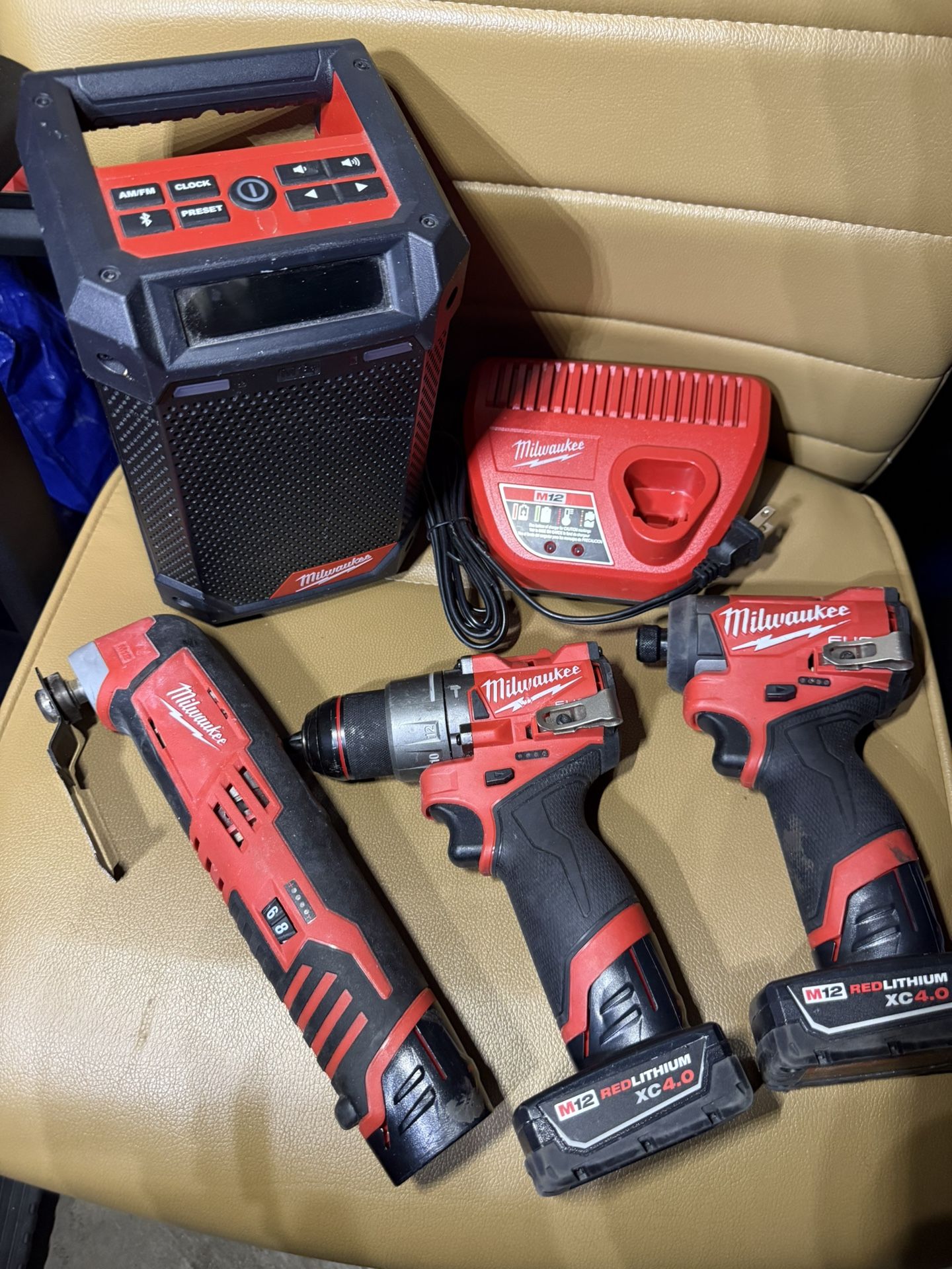 Milwaukee 12V 4 Piece Set 