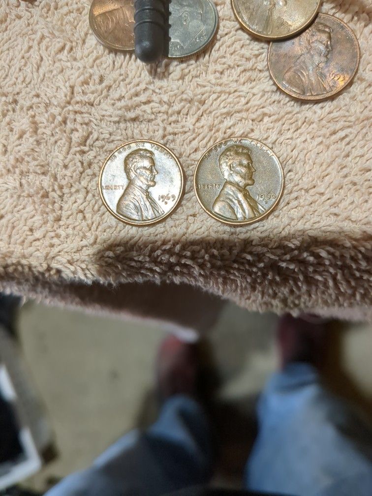 1960 D And 1969 D Pennies
