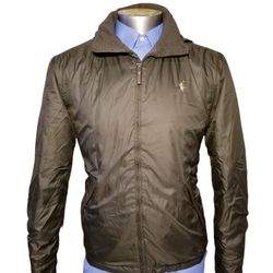 Polo Ralph Lauren Flight Bomber Hooded Jacket Green Men Size Medium