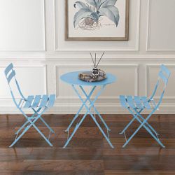 Elegant Stylish Design Bistro Set, Blue