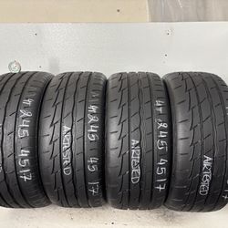 Set 4 Tires 245 45 17 Firestone Firehawk Indy500 Like New No Repairs