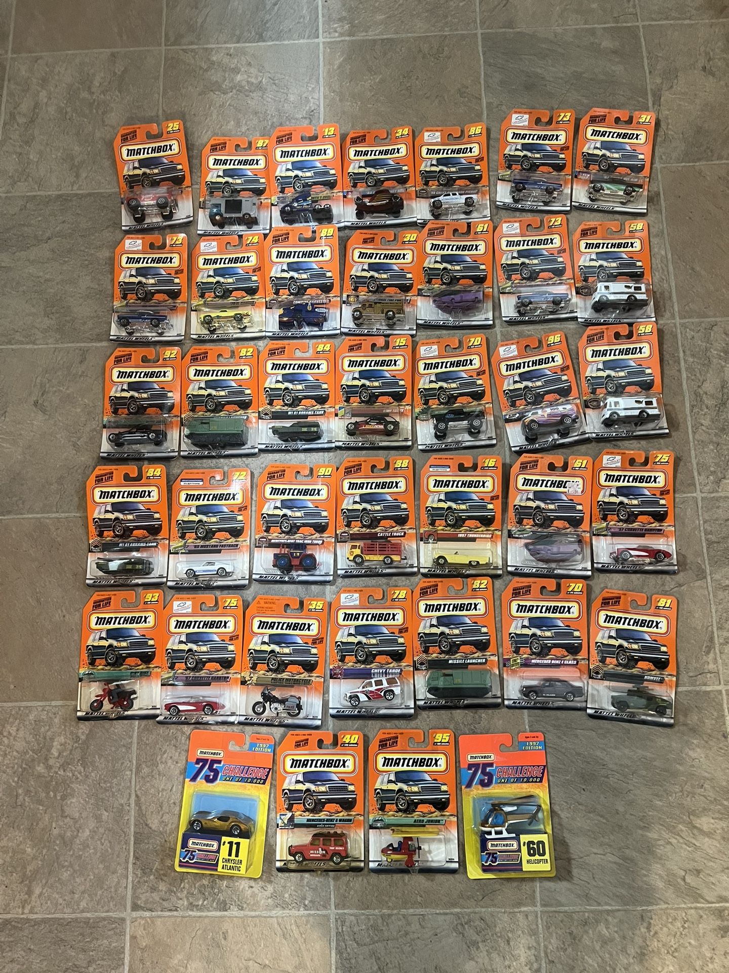 39 Pre 2000 Matchbox Cars 