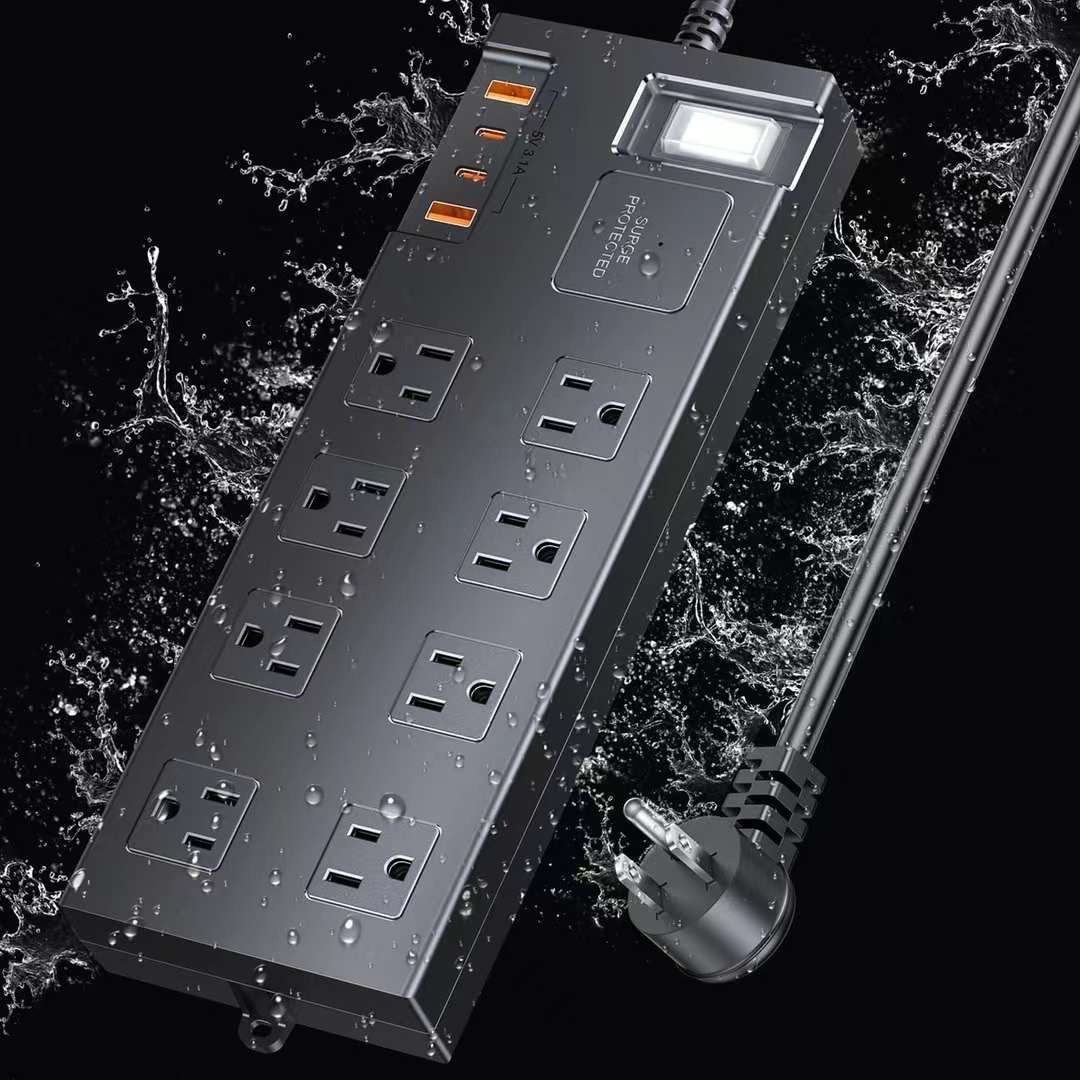 Surge Protector Power Strip Waterproof 6F