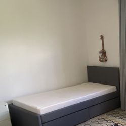 Practically Brand New Twin Bed With Drawers And Mattress!