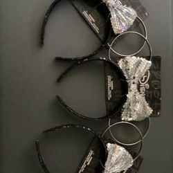 3 Disney Mickey Mouse Ear Headbands. 