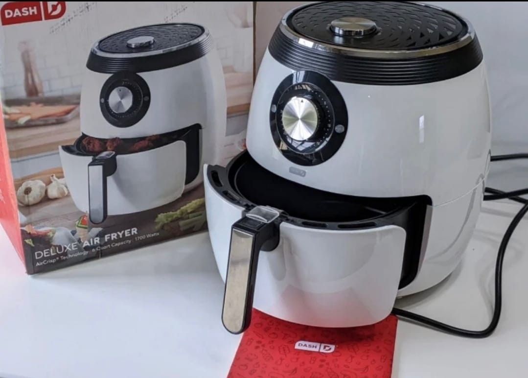Dash Deluxe Electric Air Fryer + Oven Cooker with Temperature Control #878