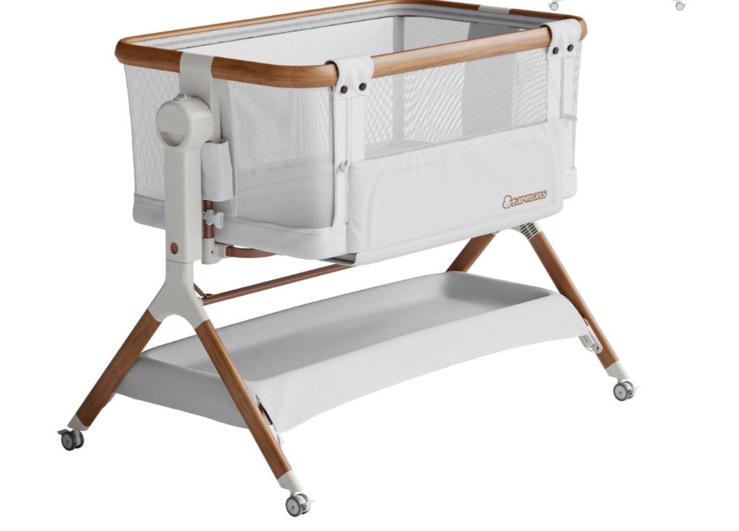 Bassinet Bedside Sleeper, Rocking Bassinet for Baby, 3 in 1 Crib