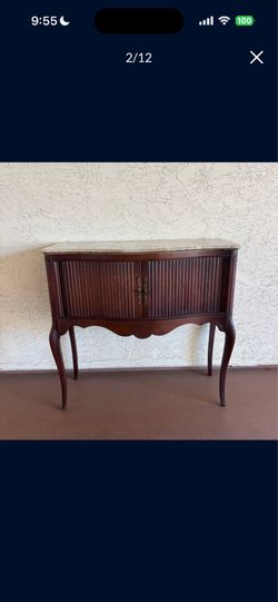 The Imperial Bombe Console Table with Marble Top