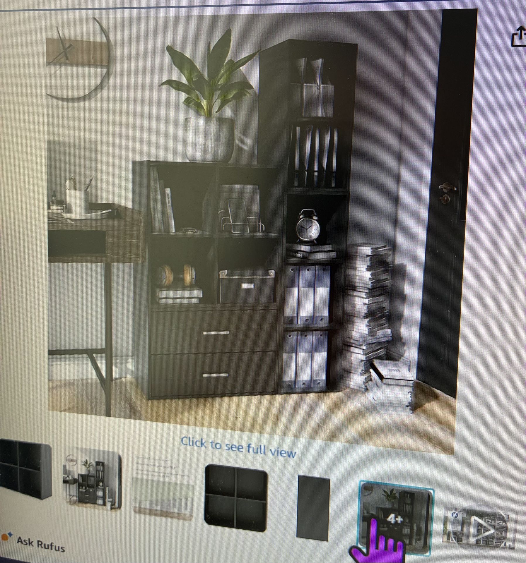 4 Cube Storage Organizer Shelves 