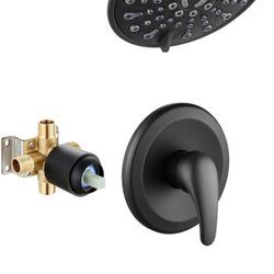 gotonovo Tub Shower Faucet Set Shower Head and Handle Set 6 Modes 6 inch Bathroom Trim Kit with Tub Spout High Pressure Shower System Combo with Valve