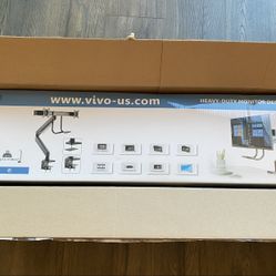 VIVO Single-Arm Dual Monitor Pneumatic VESA Mount