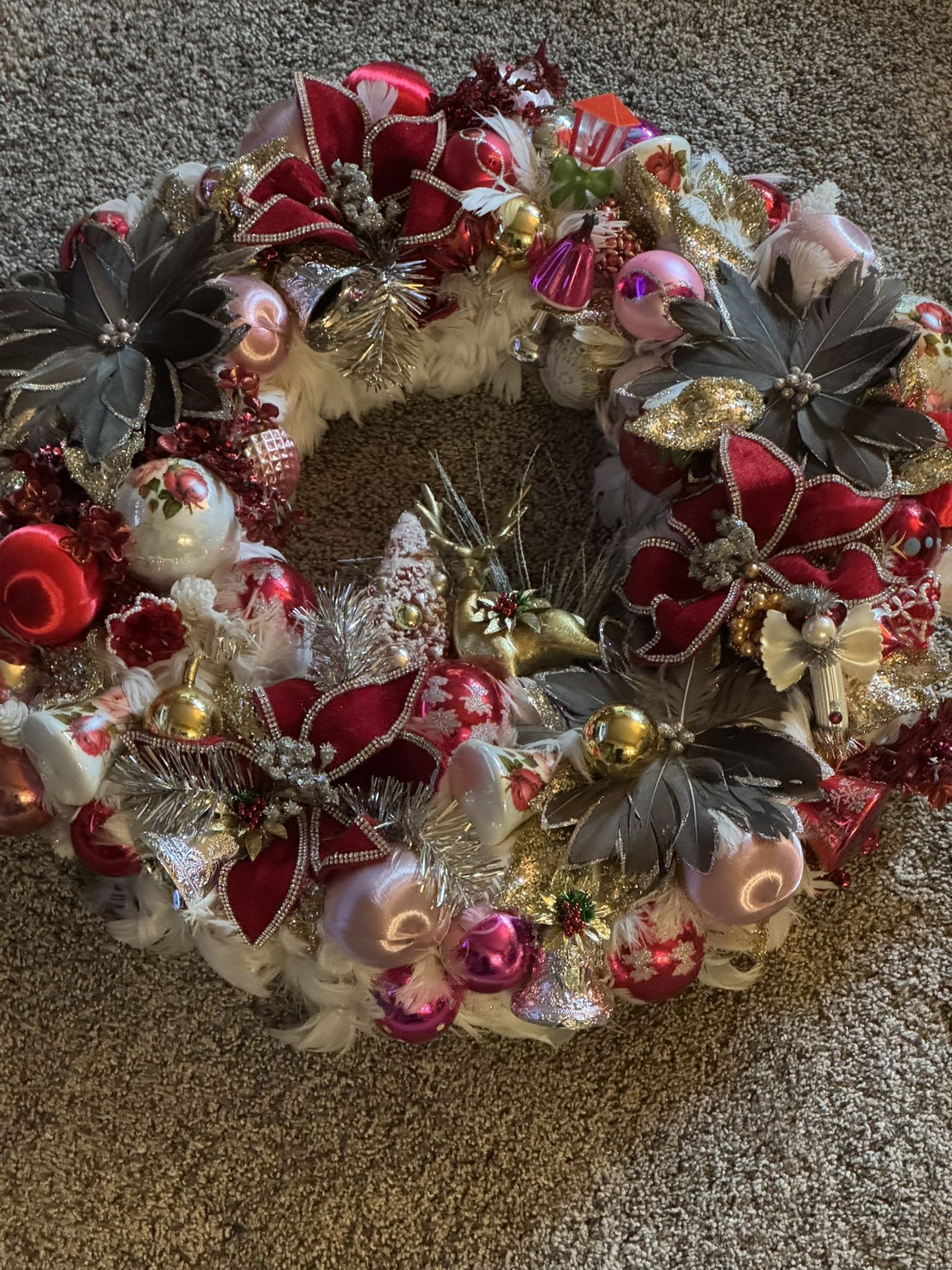 Christmas Wreath Vintage Inspired