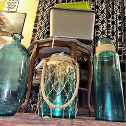 Vintage Style Decorative Glass Jars/ Vases