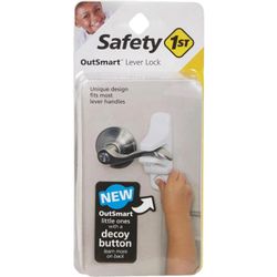 Safety 1st White OutSmart Lever Lock With Decoy Button