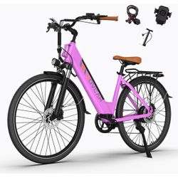 Movcan V80 Step-Thru Electric Bike for Adults, 1000W Peak Motor, 70 Miles Range City Cruiser Ebike, 48V 13Ah Removable Battery, 20+MPH Commuter Electr