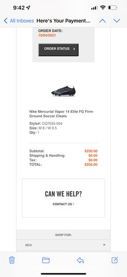 Nike Mercurial Vapor 14 Elite FG 8M