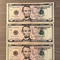 5 dollar bill star note