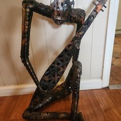 Jazz / Guitar Player Music Man Metal Art