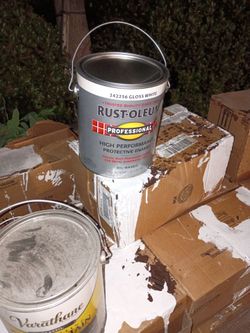 White glossy paint