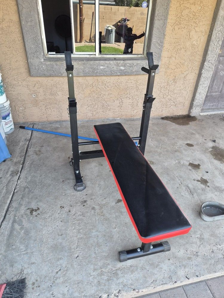 Bench Press With Bar And Extra Weights