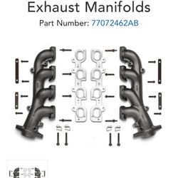 SRT Exhaust Manifolds Fit 5.7 And 6.4 Dodge Mopar 