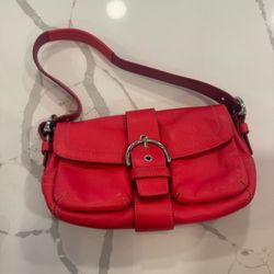 Vintage Red Coach Bag