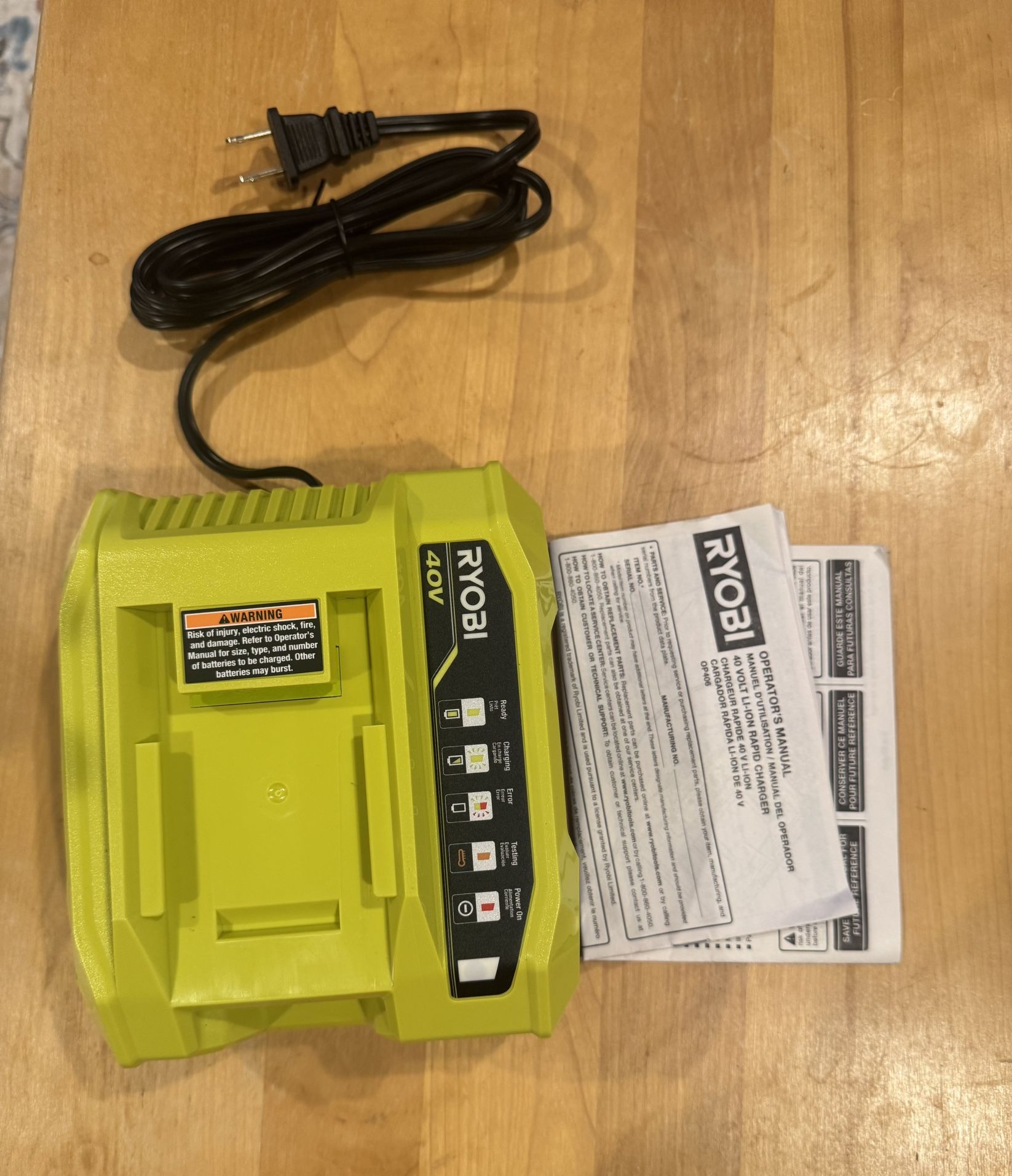 Ryobi 40v Charger