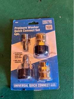 4 piece pressure washer connect set