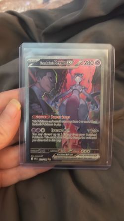 Team Rocket's Mewtwo ex Pokémon Card full art