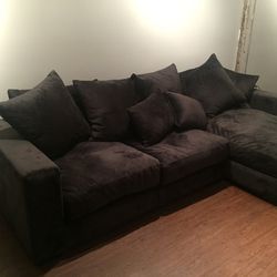 Custom Gray Sofa Sectional with Chaise