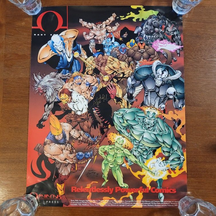 Bart Sears Ominous Press Vintage 1994 Comic Book Poster