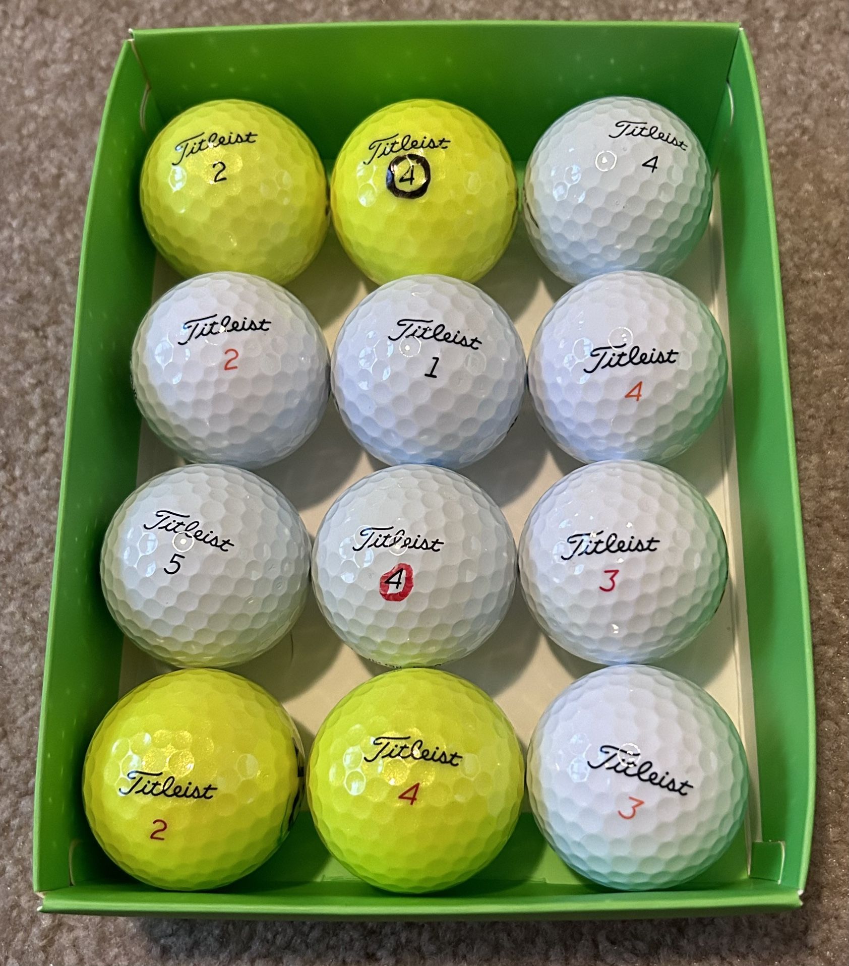 1 Dozen Of Titleist Golf Balls (7 Pro V1’s)