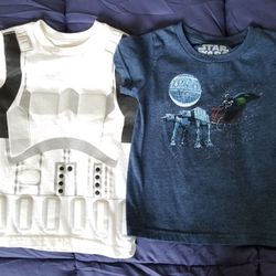 Star Wars tees  Sizes 2T 3T