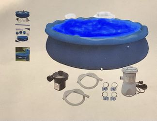 Tyaise 12ft X 30 Quick Set Inflatable Above Ground Pool Includes Pump