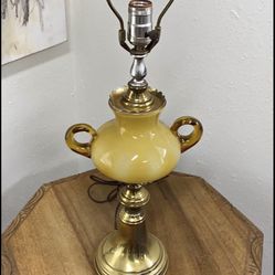 Vintage Italian glass hand crafted by bischoff table lamp tablelamp antique