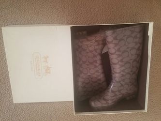 Coach rain boots