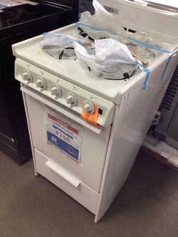 Summit White Compact Gas Stove