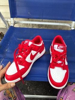 Nike Dunk Low Red and White Sneakers