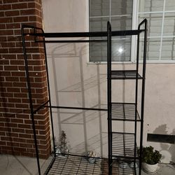 Clothing Rack With Shelves 
