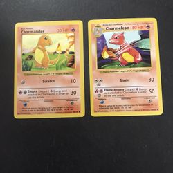 Shadowless charmander and charmeleon
