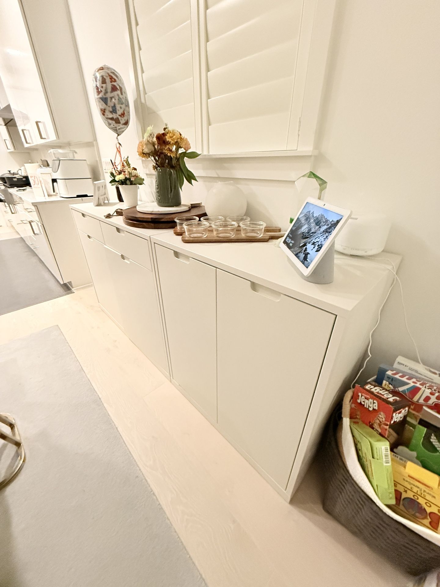 Two Piece Sideboard and Cabinet 